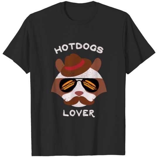 Hotdog Glasses Hot Dog Lover Fast Food T-shirt
