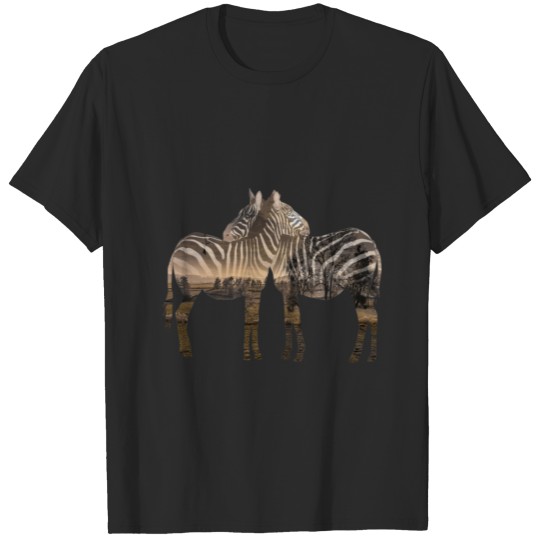 Double Exposure Zebra T-shirt