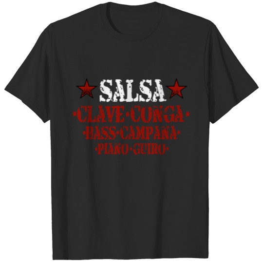 Salsa music instruments T-Shirt T-shirt