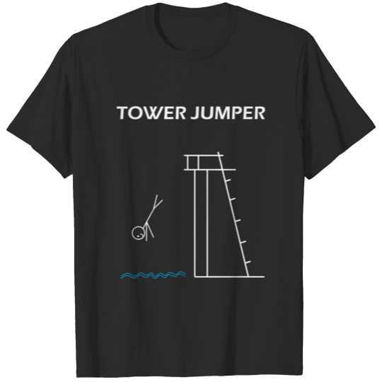 Tower jumper water swim gift T-shirt