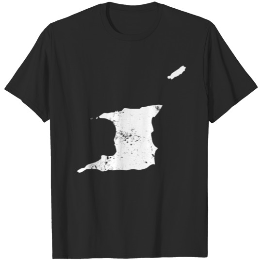 Trinidad and Tobago Plain Map T-shirt