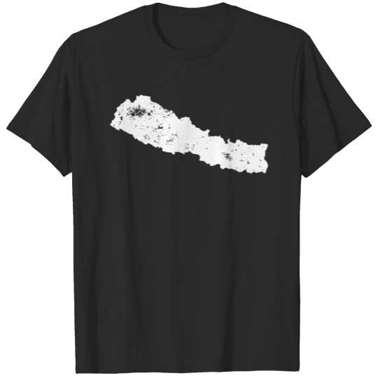 Nepal Plain Map T-shirt