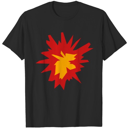 fire flame hot tnt dynamite explode explosion expl T-shirt
