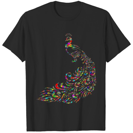 Colourful peacock. T-shirt