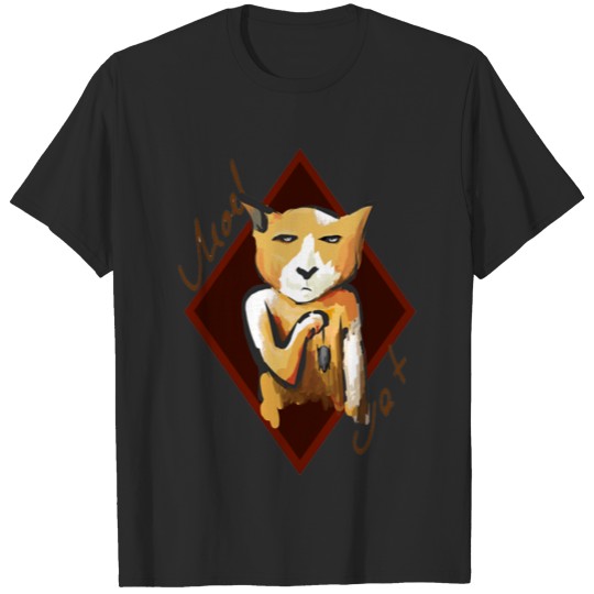 mad cat by arteomici T-shirt