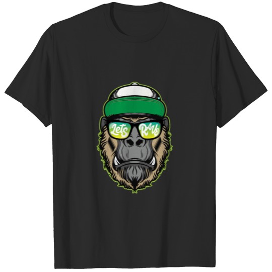 lets rave gorilla T-shirt