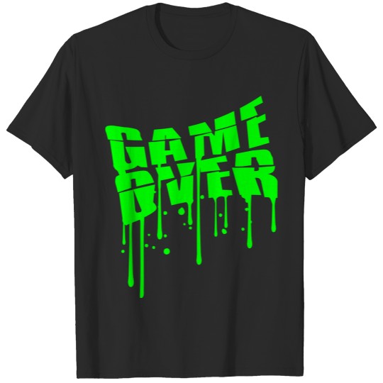 drop graffiti game over puke vomit nausea vomit sp T-shirt