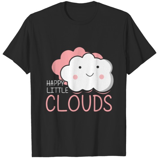 Happy Little Clouds cute girls kids children gift T-shirt