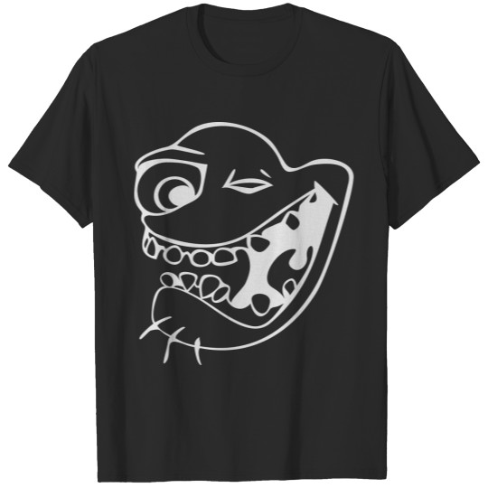 Mad smiley weiss T-shirt