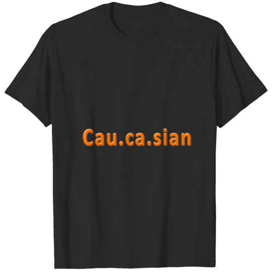 caucasian T-shirt