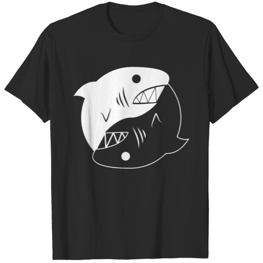 Yin Yang Shark T-shirt