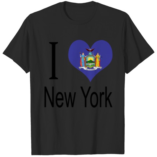 I Love New York Heart Country USA gift flag T-shirt