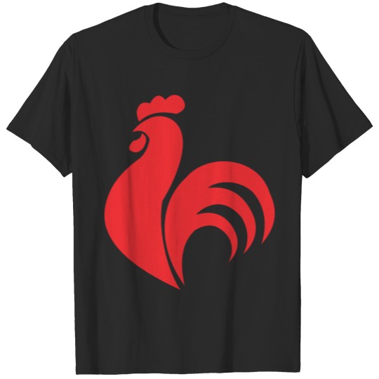 red rooster T-shirt