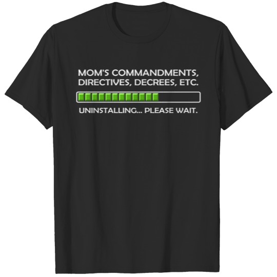 Uninstalling Commandments T-shirt