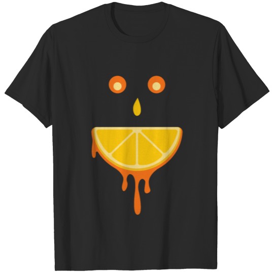 Orange Slice funny Face Christmas birthday T-shirt
