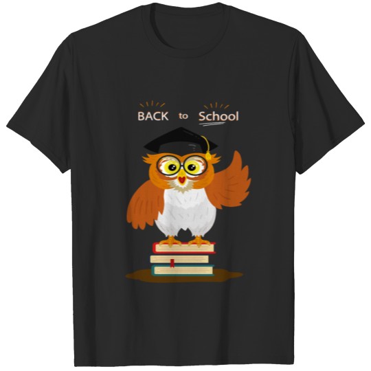 Back to school background with flat design T-shirt
