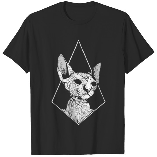 Night Triangle Cat T-shirt