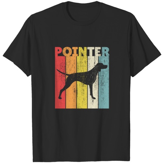 Retro Style Pointer Dog Vintage Old School Dog T-shirt