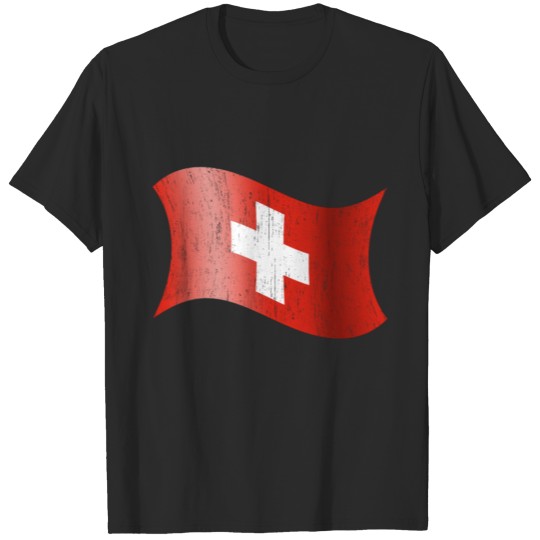 Switzerland gift mountains flag cheese T-shirt