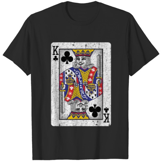 king of clubs playing card T-shirt