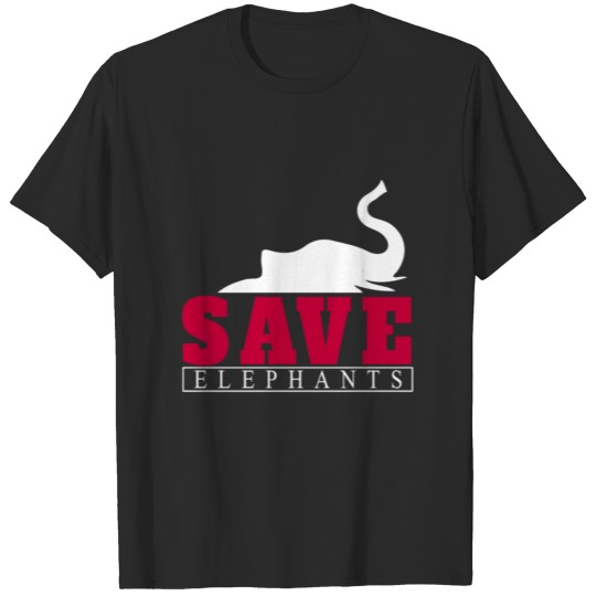 Save Elephants Gift Christmas Nature Care T-shirt