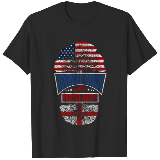Half USA, Half British T-shirt