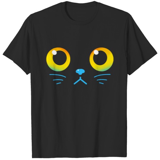 Curious Black Cat Eyes T-shirt