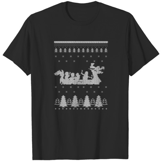 Dragon Boat Christmas Ugly Sweater Gift T-shirt