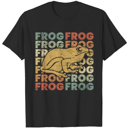 Frog Retro toad gift present animal amphibian T-shirt