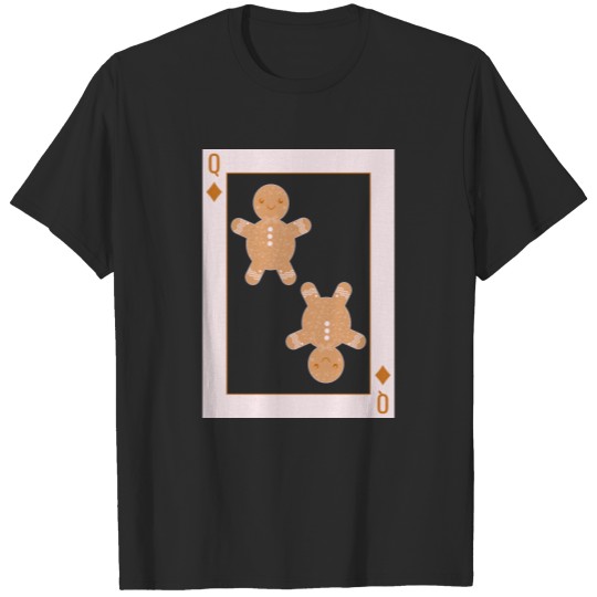 Gingerbread playing card christmas T-shirt