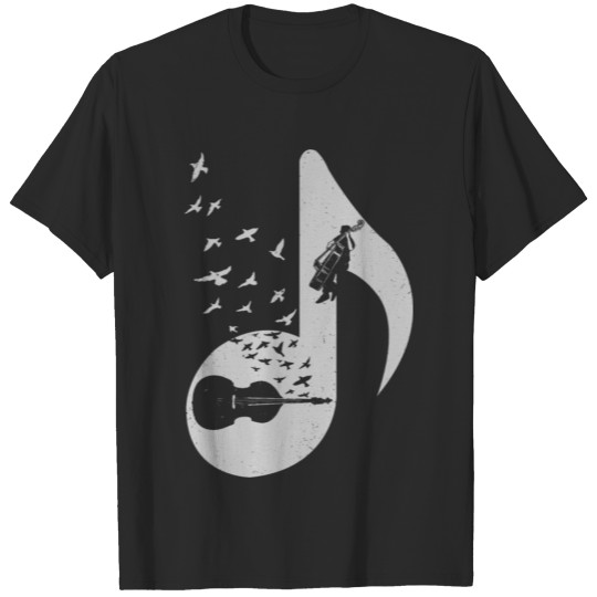 Musical note Double Bass T-shirt