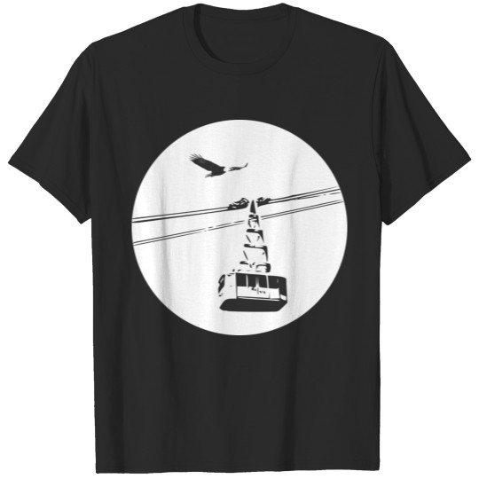 Gondola with eagle black T-shirt