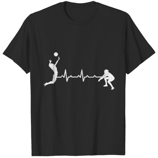 Heartbeats Volleyball Heart Rate T-shirt