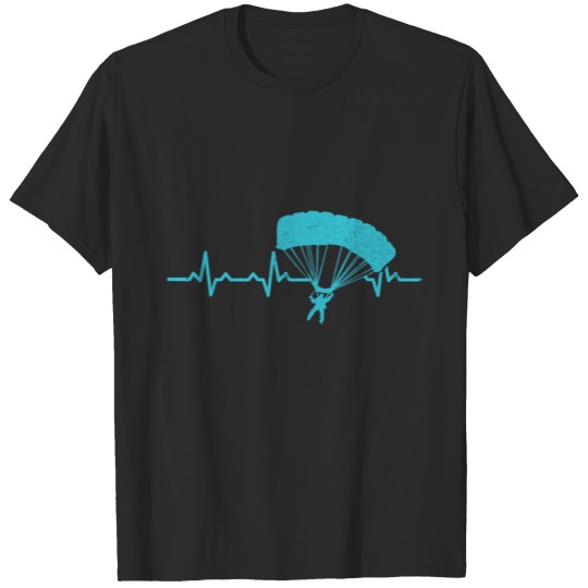 Heartbeats Parachute Adventure Heart Rate T-shirt
