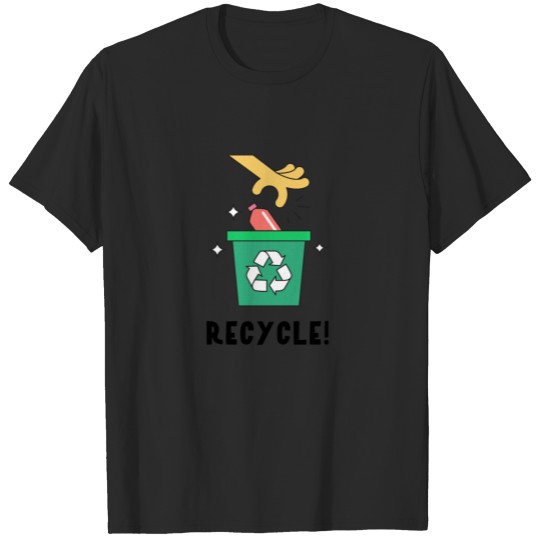 Recycle Planet Ocean No Plastic Waste pollution T-shirt