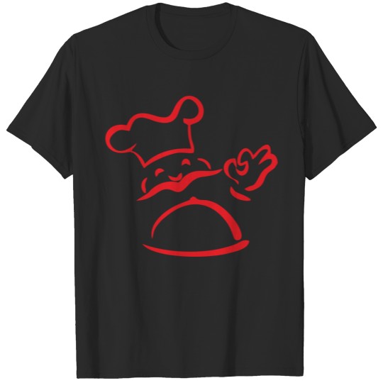 the chef brings a dish T-shirt