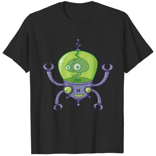 Brainbot Robot with Brain T-shirt