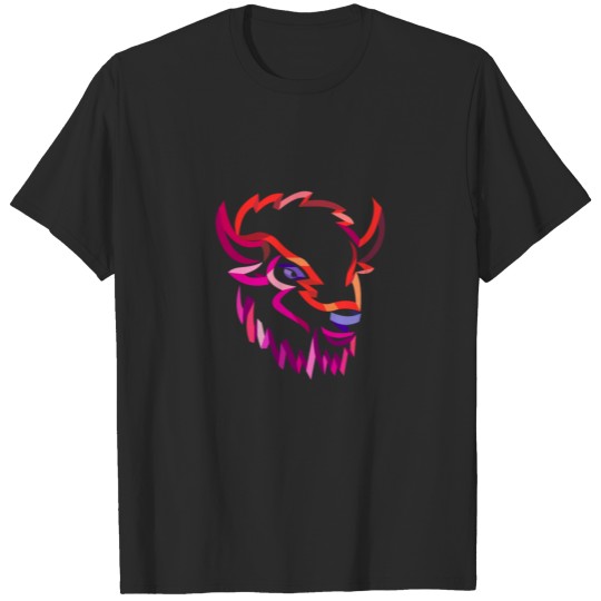 American Buffalo Ribbon Art T-shirt