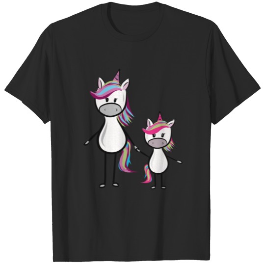 cute unicorn siblings, big sister, little sister T-shirt