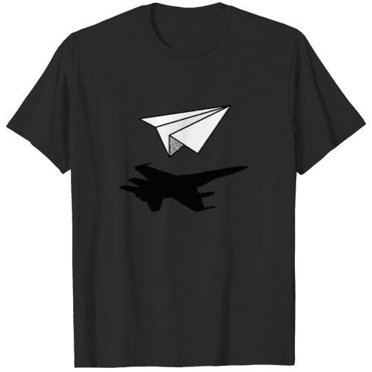 Paper Plane Fighter Jet T-shirt