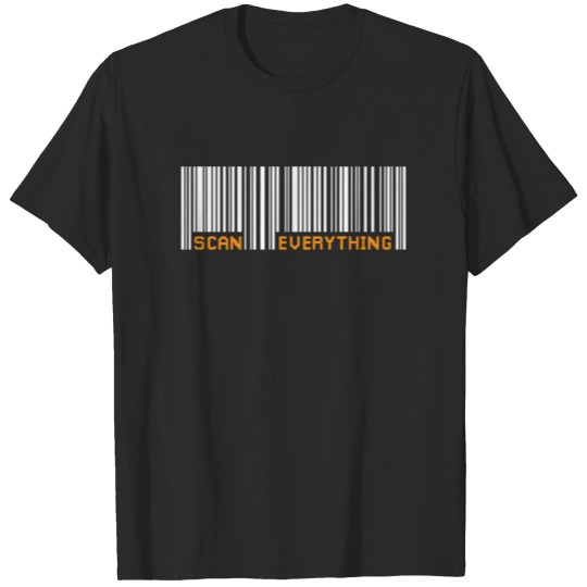 Scan Everything Barcode Gift I Funny Trucker qr T-shirt