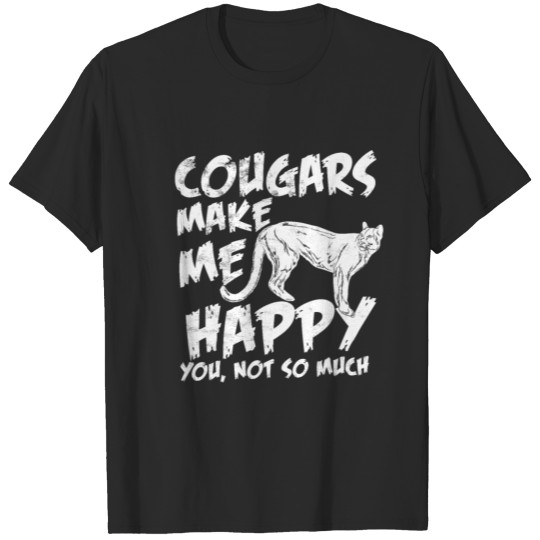 cougars big cat happiness T-shirt