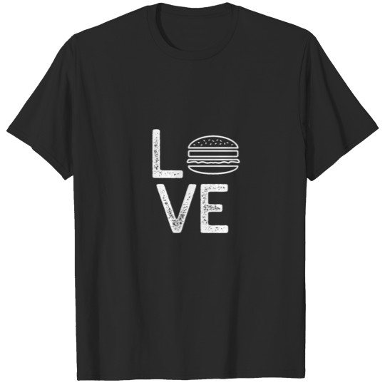 Hamburger restaurant snack food dish gift T-shirt