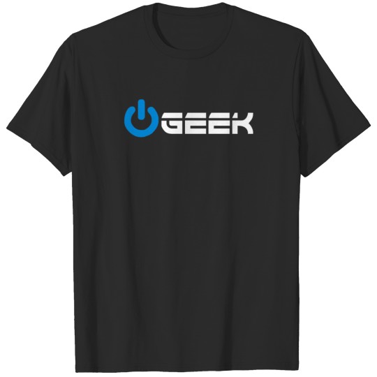 Geek Power on button T-shirt