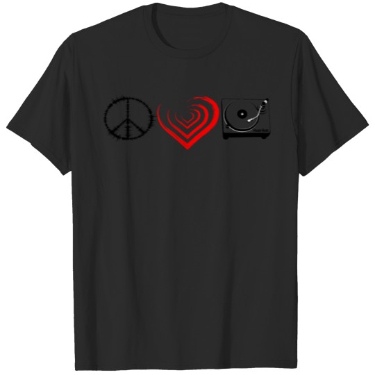 Peace Love House Music,Vintage Club Dance party T-shirt