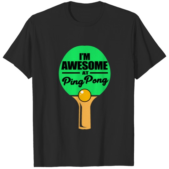 Ping Pong Ball Player Table Tennis Paddle Gift T-shirt