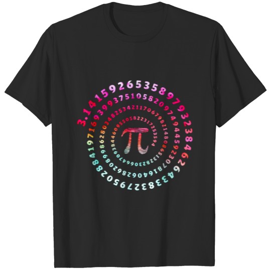 Pi Spiral Novelty Shirt for Pi Day T-shirt