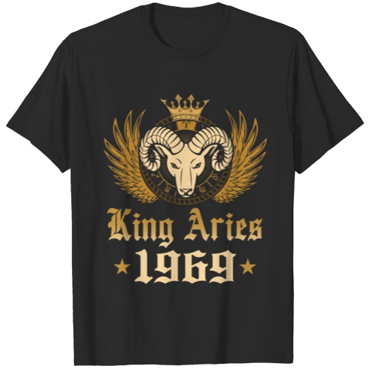 King Aries 1969 50 Years Old 50Th Birthday T-shirt