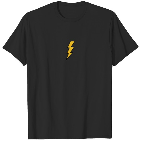 Lightning Bolt Yellow Flash - Minimalistic Energy T-shirt