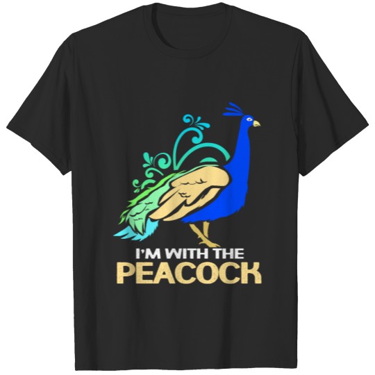Peacock Feather Bird Watching Pheasant Plumage T-shirt